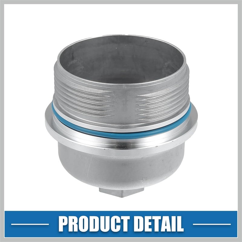 RATCHROLL Engine Oil Filter Housing Cover Cap 12583470 for Chevrolet Camaro 3.6L 2010-2015 Metal Silver Tone Replacement Car Parts - Image 5